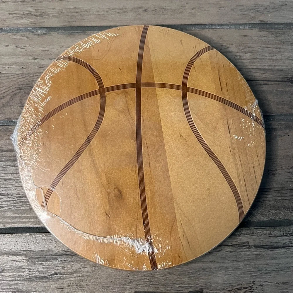 Longaberger NEW 2007 Basketball “Tip Off” Woodcraft LID Fits 7” Keeping Basket